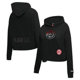 Atlanta Hawks Pro Standard Women's Jewels Cropped Pullover Hoodie