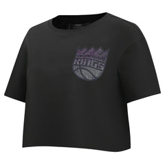 Sacramento Kings Pro Standard Women's Jewels Boxy Cropped T-Shirt