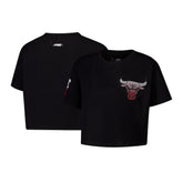 Chicago Bulls Pro Standard Women's Jewels Boxy Cropped T-Shirt sale