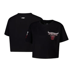 Chicago Bulls Pro Standard Women's Jewels Boxy Cropped T-Shirt sale