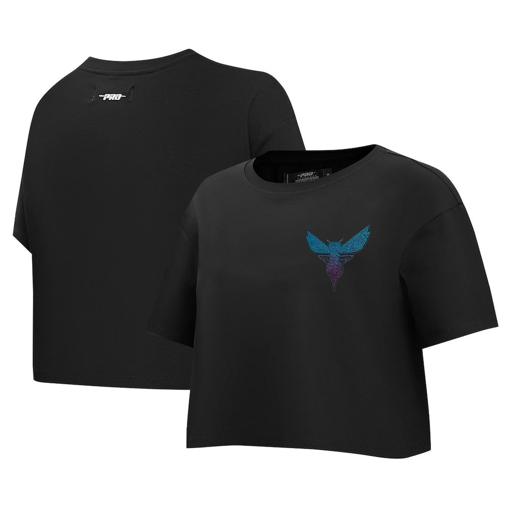 Charlotte Hornets Pro Standard Women's Jewels Boxy Cropped T-Shirt