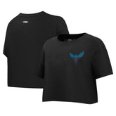 Charlotte Hornets Pro Standard Women's Jewels Boxy Cropped T-Shirt