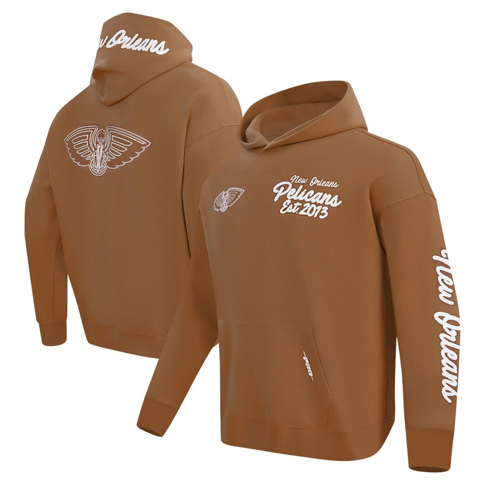 New Orleans Pelicans Pro Standard Paint the City Drop Shoulder Pullover Hoodie