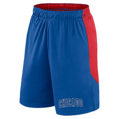 Royal/Red Chicago Cubs Fanatics Launch Polyester Shorts