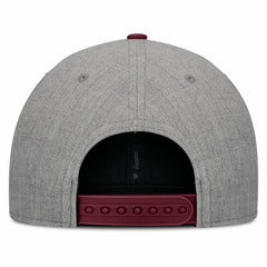 Gray/Maroon Los Angeles Angels Fanatics Elements Felt Chainstitch Snapback Hat