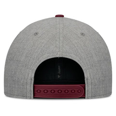 Gray/Maroon Atlanta Braves Fanatics Elements Felt Chainstitch Snapback Hat