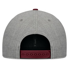Gray/Maroon Boston Red Sox Fanatics Elements Felt Chainstitch Snapback Hat