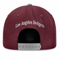 Wine Los Angeles Dodgers Fanatics Front Office Snapback Hat
