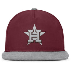 Wine Houston Astros Fanatics Front Office Snapback Hat
