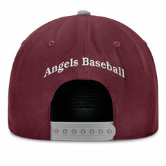 Wine Los Angeles Angels Fanatics Front Office Snapback Hat