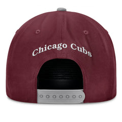 Wine Chicago Cubs Fanatics Front Office Snapback Hat