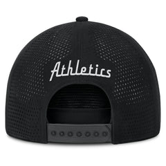 Black Oakland Athletics Fanatics Signature A-Frame Adjustable Hat