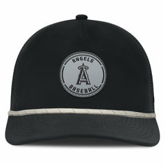 Black Los Angeles Angels Fanatics Front Office Performance A-Frame Adjustable Hat