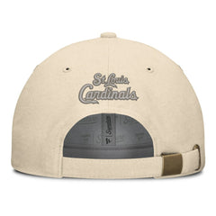 Cream St. Louis Cardinals Fanatics Front Office Leather Patch Adjustable Hat