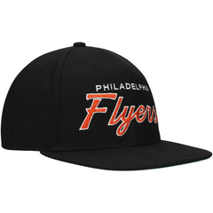 NHL Philadelphia Flyers Mitchell & Ness Core Team Script 2.0 Snapback Hat
