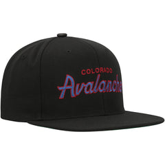 NHL Colorado Avalanche Mitchell & Ness Core Team Script 2.0 Snapback Hat