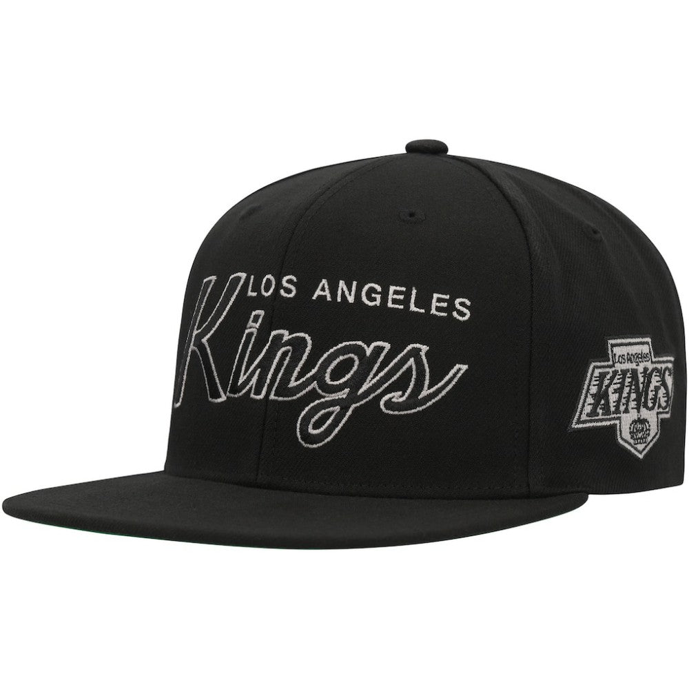 NHL Los Angeles Kings Mitchell & Ness Core Team Script 2.0 Snapback Hat