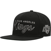 NHL Los Angeles Kings Mitchell & Ness Core Team Script 2.0 Snapback Hat