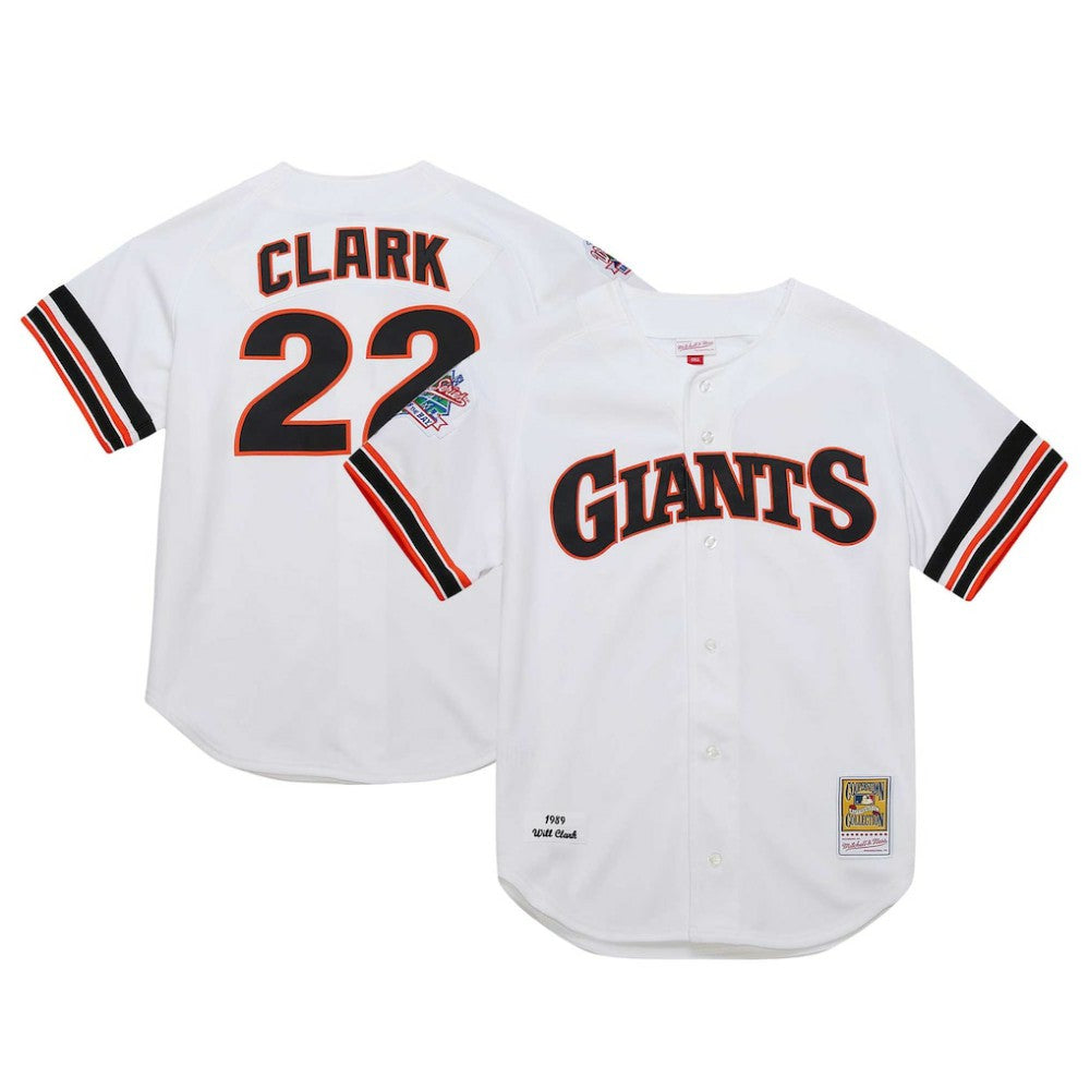 White Will Clark San Francisco Giants Mitchell & Ness Cooperstown Collection 1989 Authentic Jersey