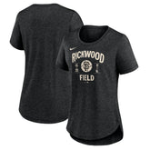 Heather Black San Francisco Giants Nike Women's 2024 Rickwood Classic Tribute Tri-Blend T-Shirt