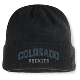 Black Colorado Rockies Fanatics Andee Cuffed Knit Hat