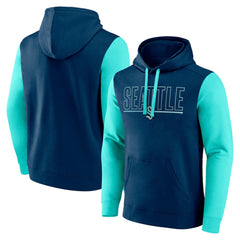 NHL Seattle Kraken Logo Athletic Deliver Fleece Pullover Hoodie