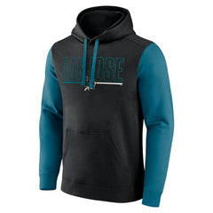 NHL San Jose Sharks Logo Athletic Deliver Fleece Pullover Hoodie