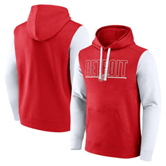NHL Detroit Red Wings Logo Athletic Deliver Fleece Pullover Hoodie