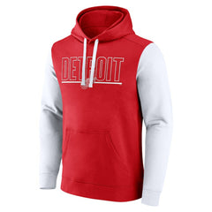 NHL Detroit Red Wings Logo Athletic Deliver Fleece Pullover Hoodie
