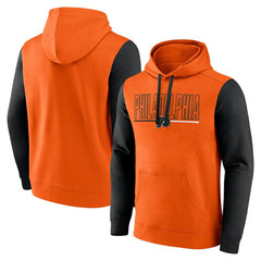 NHL Philadelphia Flyers Logo Athletic Deliver Fleece Pullover Hoodie