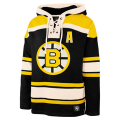 NHL Bobby Orr Boston Bruins '47 Retired Player Name & Number Lacer Pullover Hoodie