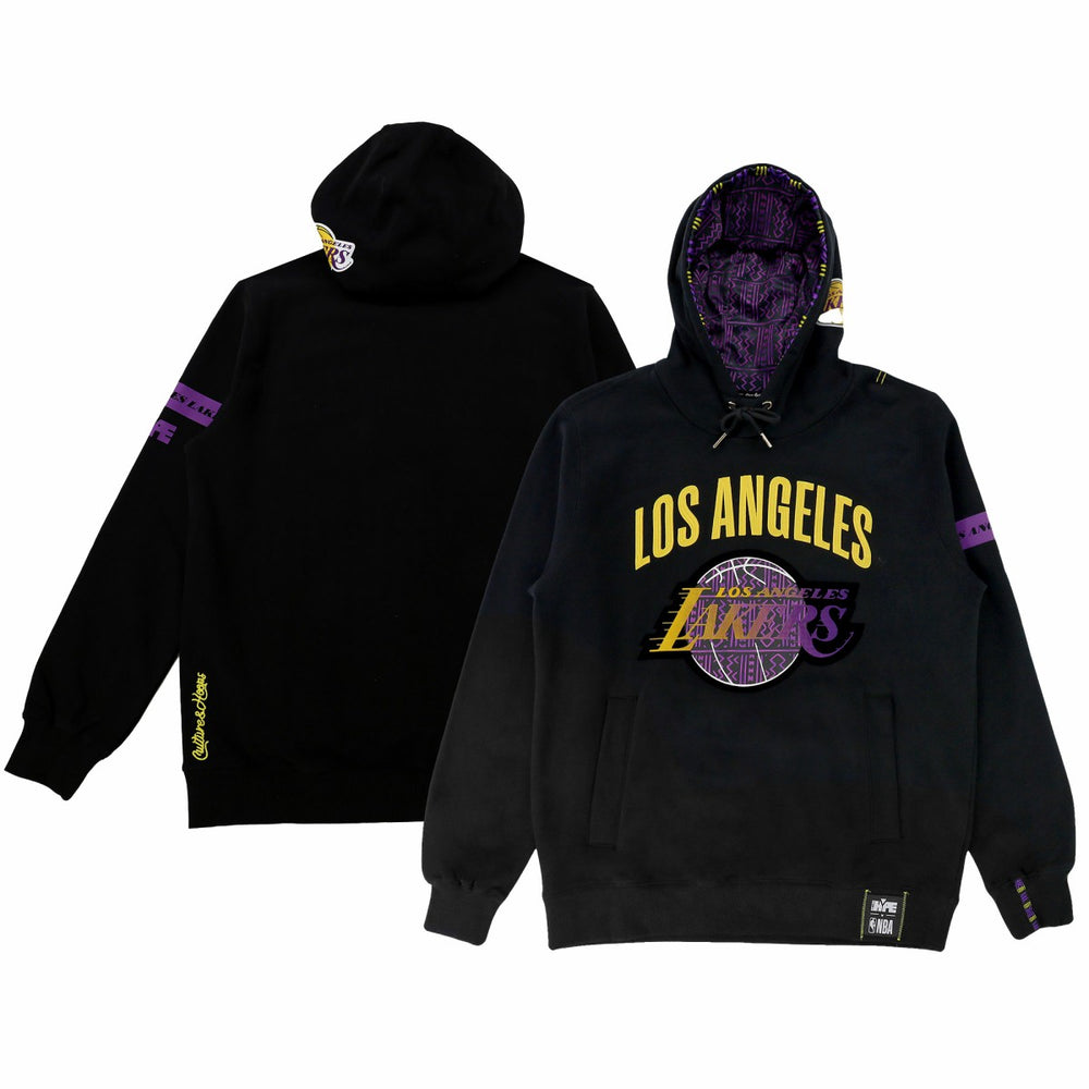 Los Angeles Lakers NBA x Two Hype Unisex Culture & Hoops Heavyweight Pullover Hoodie - Black discount