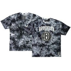 Brooklyn Nets NBA x Two Hype Unisex Culture & Hoops Tie-Dye T-Shirt - Black for sale