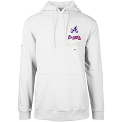 White Atlanta Braves Levelwear City Connect Podium Baseline Pullover Hoodie