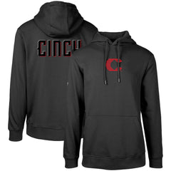 Black Cincinnati Reds Levelwear City Connect Podium Core 2.0 Pullover Hoodie