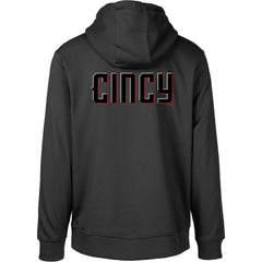 Black Cincinnati Reds Levelwear City Connect Podium Core 2.0 Pullover Hoodie