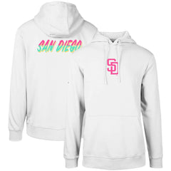 White San Diego Padres Levelwear City Connect Podium Core 2.0 Pullover Hoodie
