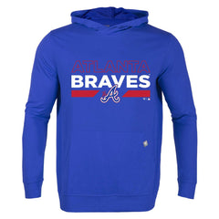Royal Atlanta Braves Levelwear City Connect Relay No Hitter Pullover Hoodie