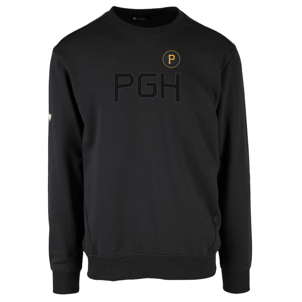 Black Pittsburgh Pirates Levelwear City Connect Zane Core Logo Pullover Sweatshirt