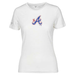 White Atlanta Braves Levelwear Women's City Connect Maddox Core Logo T-Shirt