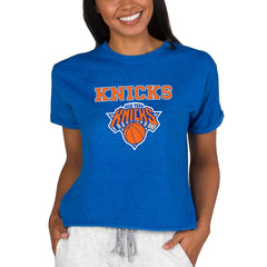 New York Knicks Concepts Sport NBA Women's Concepts Mainstream Terry SS Top