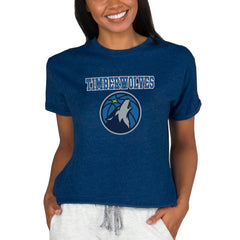 Minnesota Timberwolves Concepts Sport NBA Women's Concepts Mainstream Terry SS Top