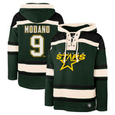 NHL Mike Modano Dallas Stars '47 Retired Player Name & Number Lacer Pullover Hoodie