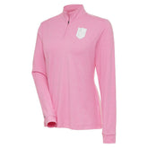 NHL Vegas Golden Knights Antigua Women's White Logo Mentor Quarter-Zip Jacket