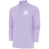 NHL Boston Bruins Antigua White Logo Hunk Quarter-Zip Pullover