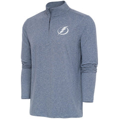 NHL Tampa Bay Lightning Antigua White Logo Hunk Quarter-Zip Pullover