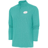 NHL Carolina Hurricanes Antigua White Logo Hunk Quarter-Zip Pullover