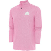 NHL Colorado Avalanche Antigua White Logo Hunk Quarter-Zip Pullover
