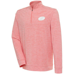 NHL Carolina Hurricanes Antigua White Logo Bright Quarter-Zip Pullover