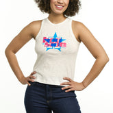 White Houston Astros Lusso Women's Lourdes Tank Top